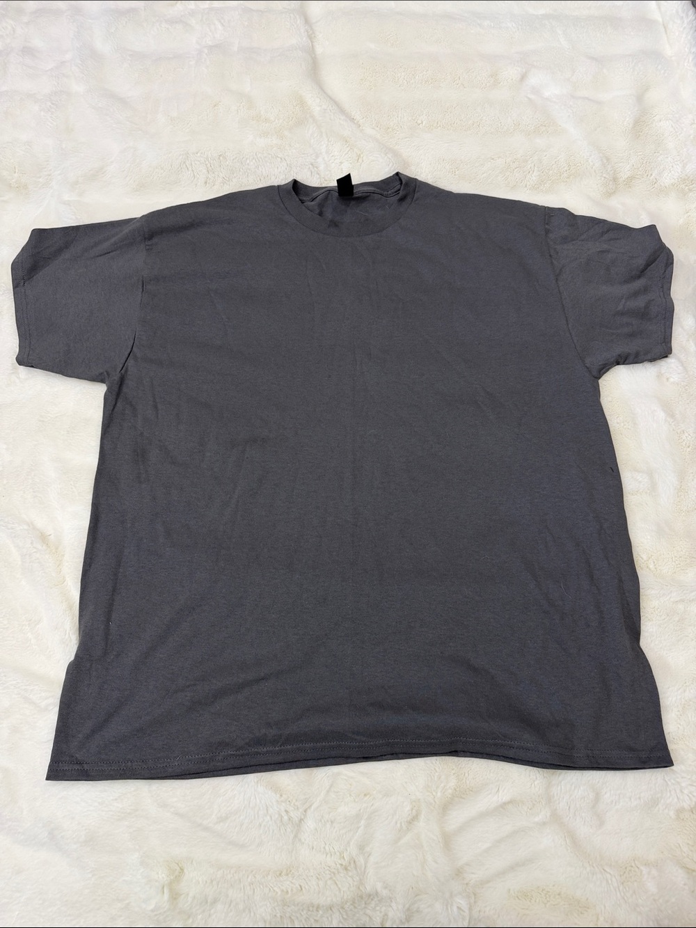Port and Company Short Sleeve Crewneck Tee in Charcoal Gray